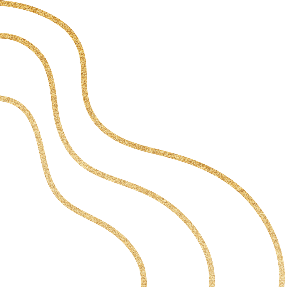 Gold foil Abstract Lines